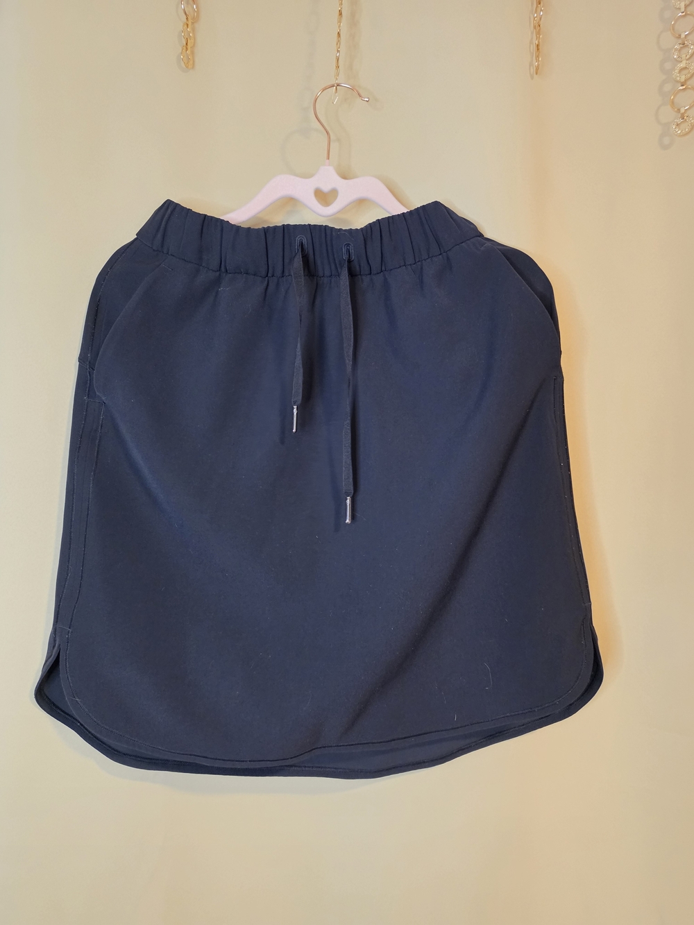 lululemon athletica Navy Drawstring Mini Skirt